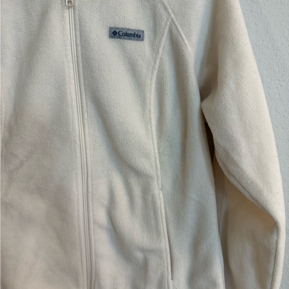 Columbia Women's Benton Springs Full Zip Off-White Fleece Jacket - Picture 4 of 10